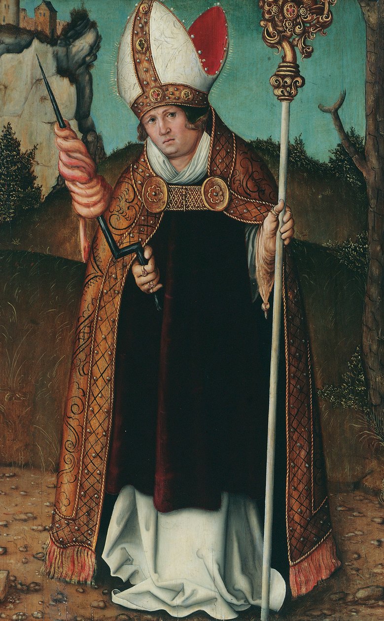 Heiliger Erasmus von Follower of Lucas Cranach the Elder