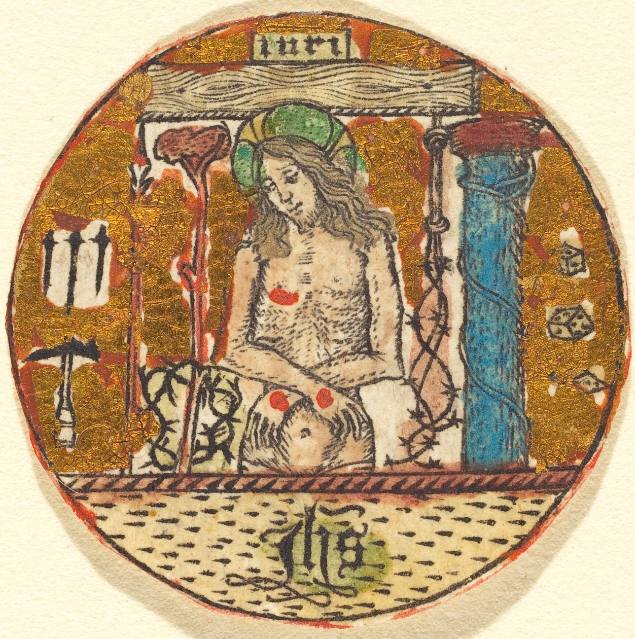 Christus als Schmerzensmann von Follower of Master E.S.