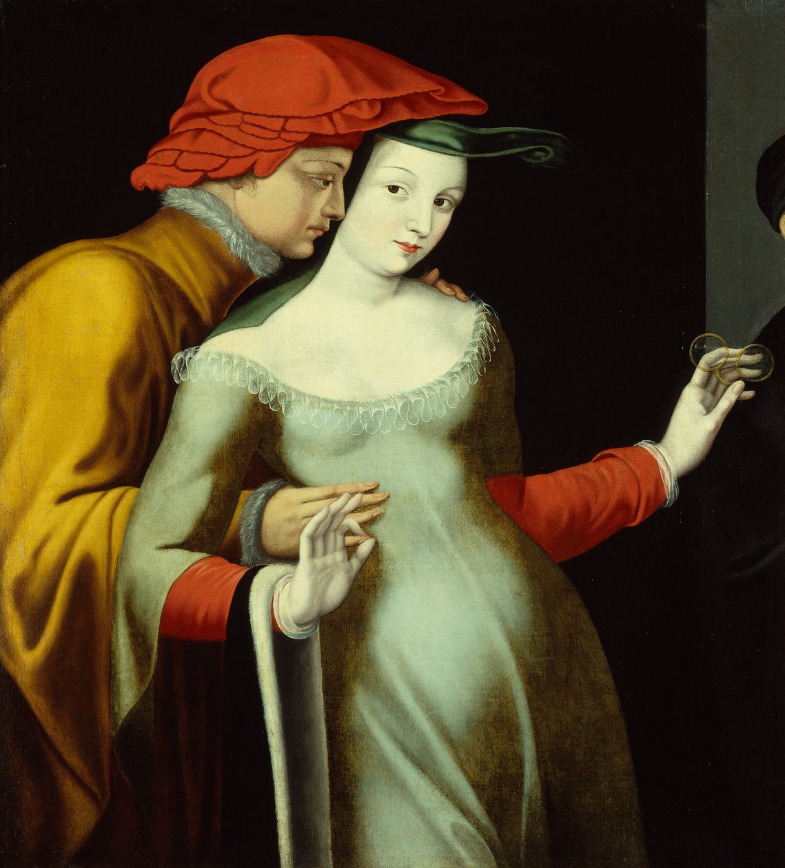 Die Liebenden, ca. 1600 von Fontainebleau School