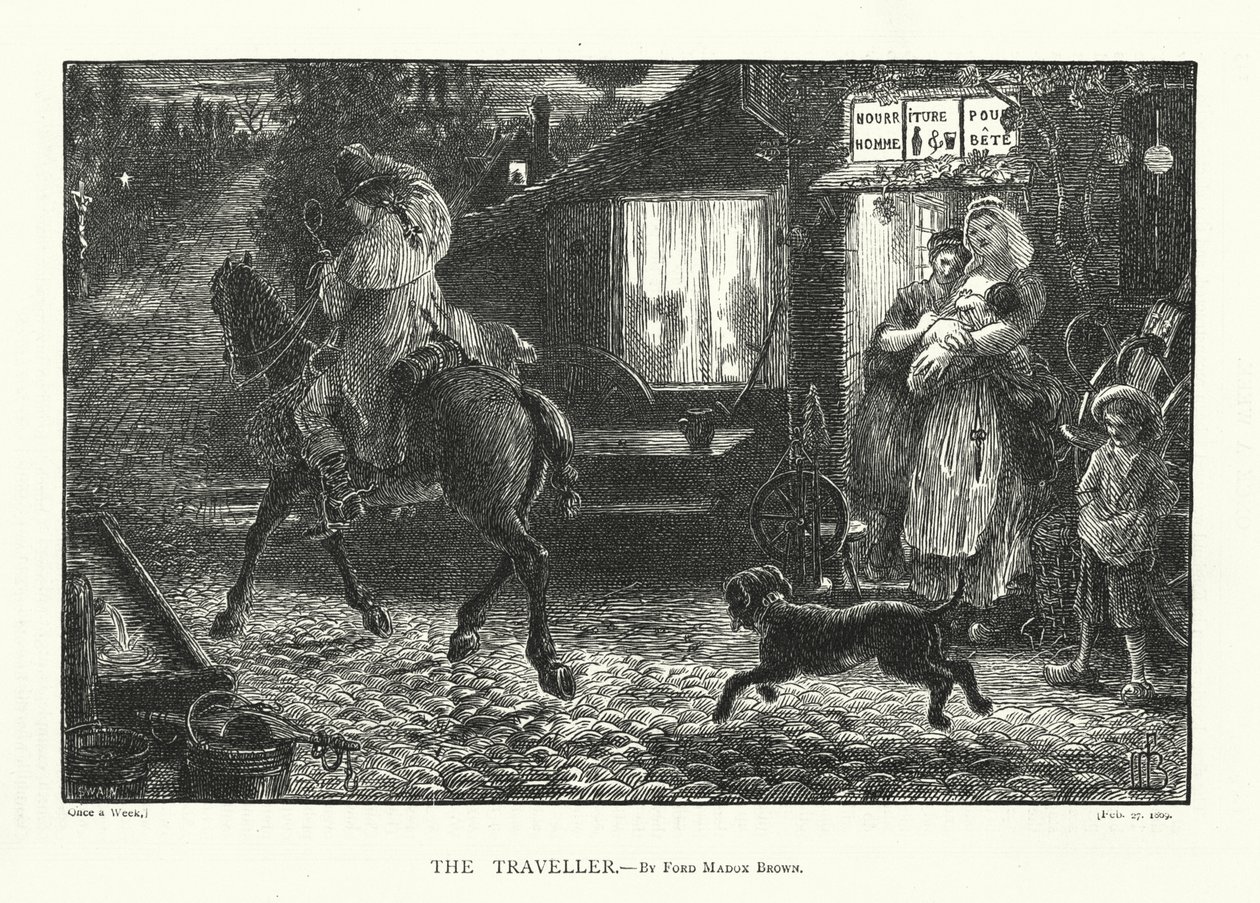 Der Reisende von Ford Madox (after) Brown