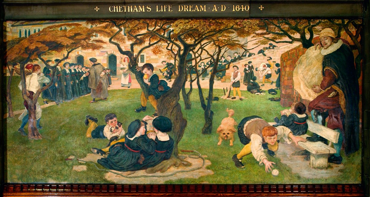 Chethams Lebenstraum AD 1640 von Ford Madox Brown
