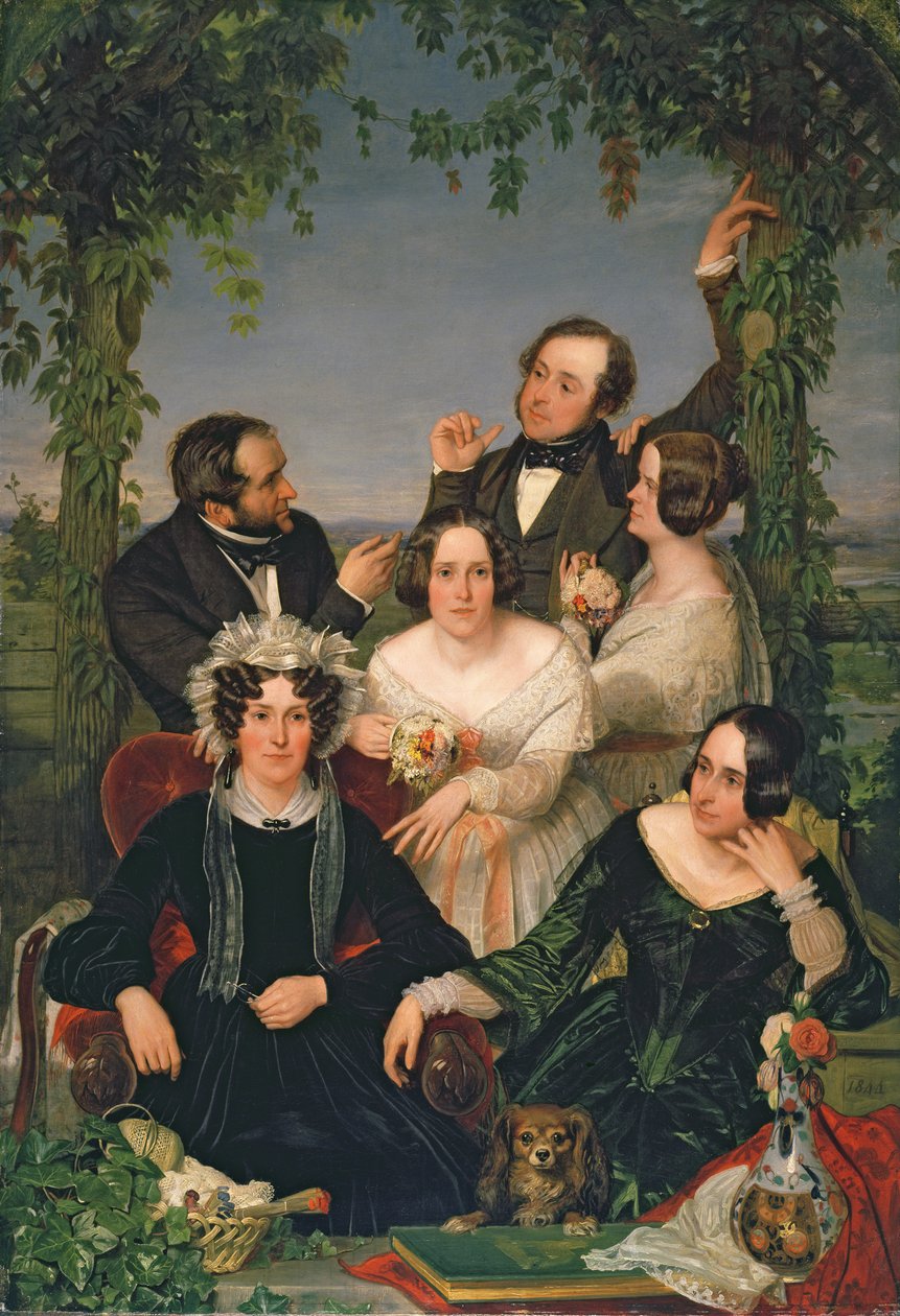 Familiengruppe (Die Familie Bromley) 1844 von Ford Madox Brown