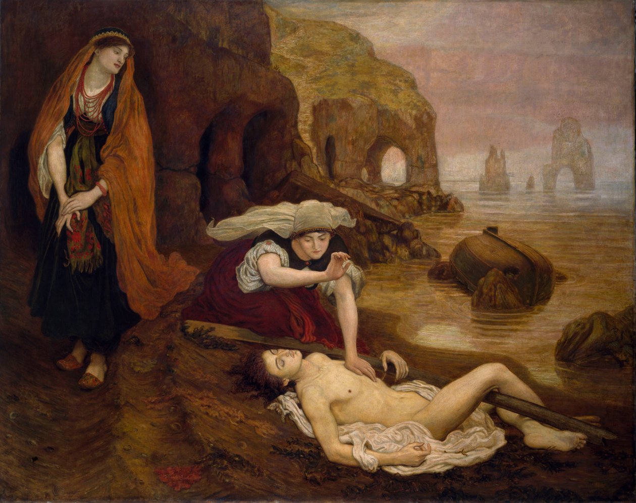 Die Auffindung von Don Juan durch Haidee von Ford Madox Brown