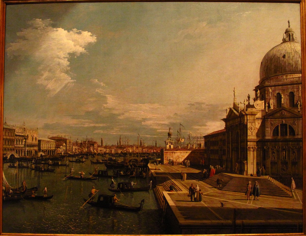 Der Canal Grande mit S. Maria della Salute von Formerly Canaletto
