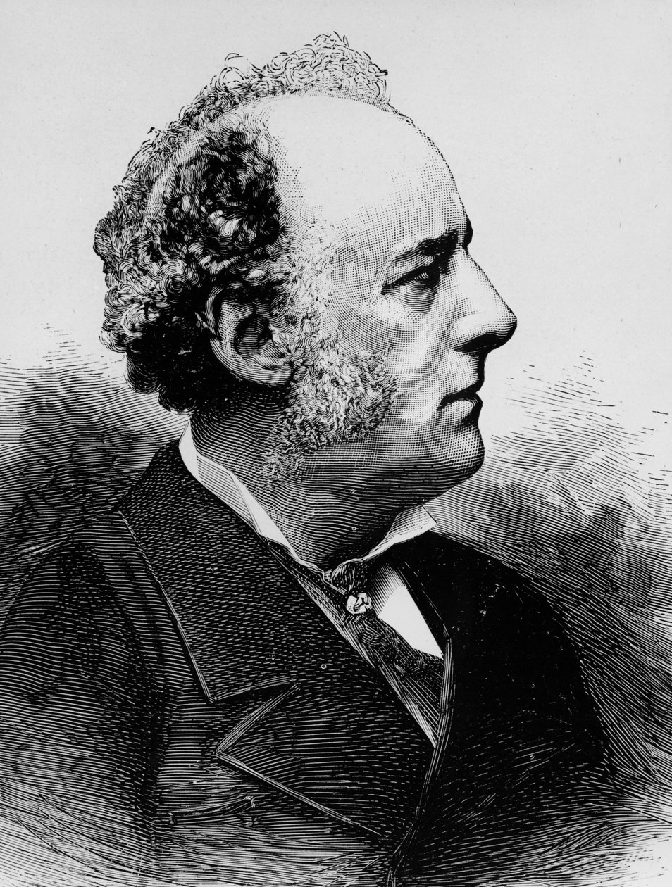 John Everett Millais (1829-1896) Englischer Präraffaelitischer Maler, Gravur von Meaulle von Fortune Louis Meaulle