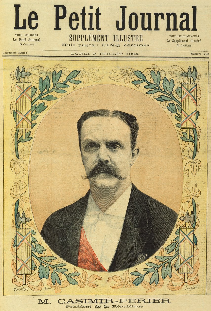 Monsieur Jean Casimir-Perier (1847-1907) aus Le Petit Journal, 9. Juli 1894 von Fortune Louis Meaulle