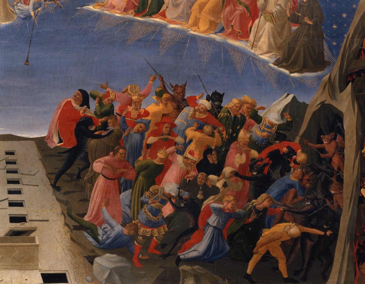 Das Jüngste Gericht, Detail der Verdammten, ca. 1431 (Detail) von Fra (c.1387 1455) Angelico