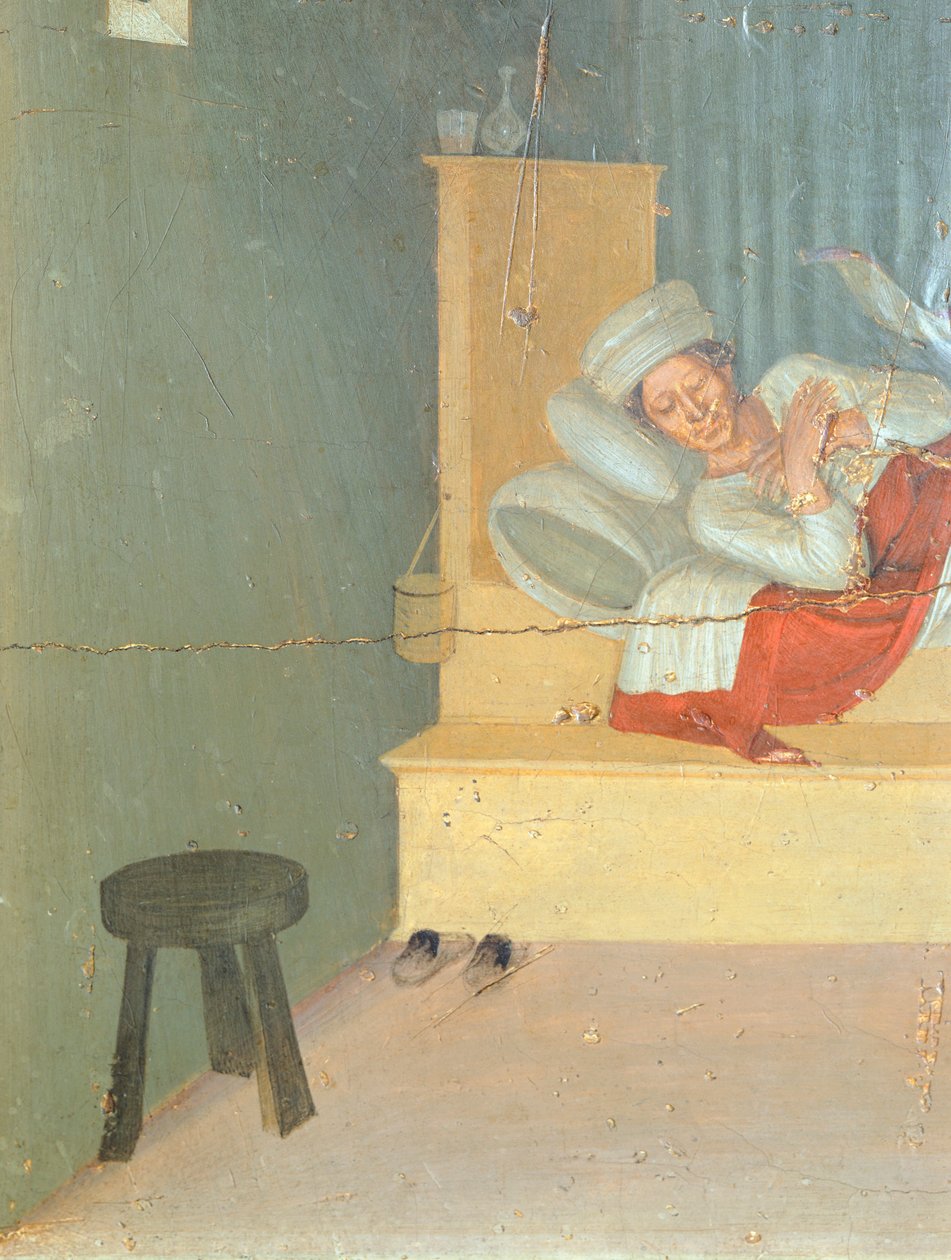 Heilung des Diakons Justinian, Predellabilder, die die Geschichte von St. Cosmas und St. Damian darstellen (Detail) von Fra (c.1387 1455) Angelico