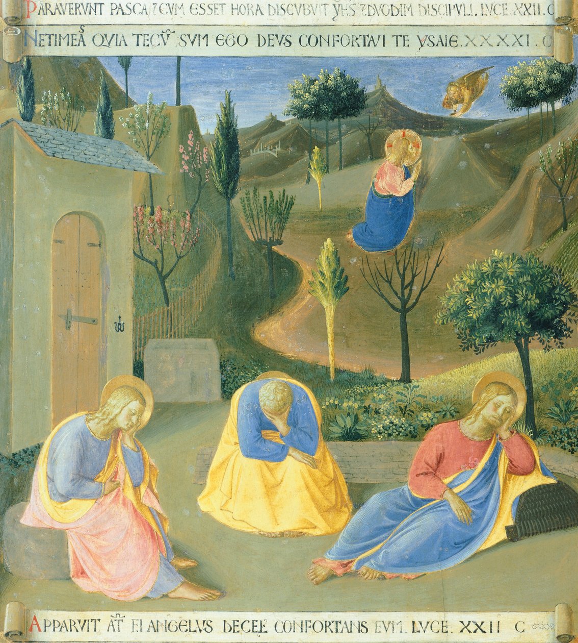 Einsatz, der im Garten betet, Tafel aus dem Armadio degli Argenti (Silbertruhe) mit dem Leben Jesu von Fra (c.1387 1455) Angelico