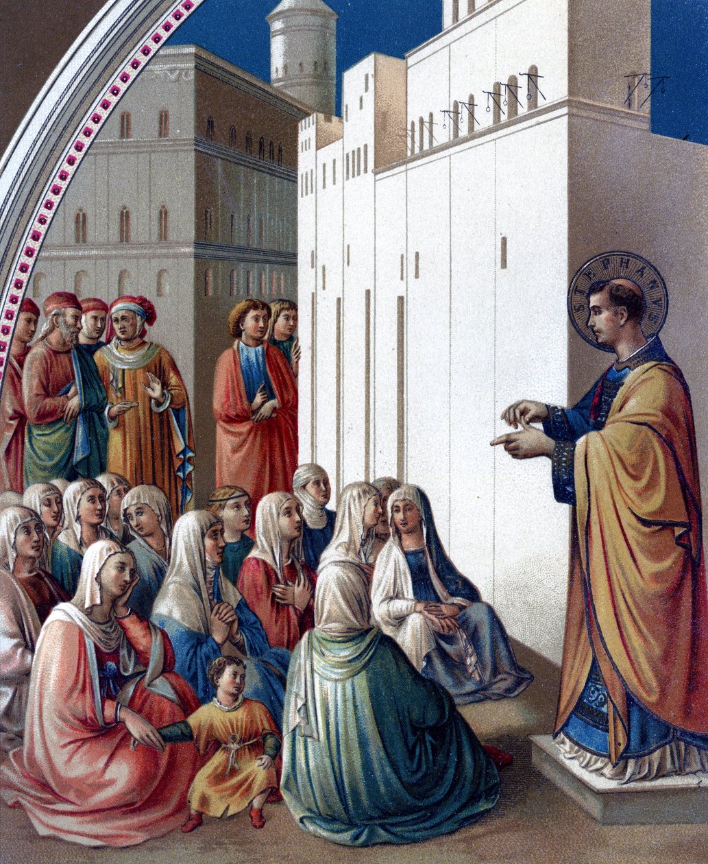 Die Predigt des heiligen Stephanus, Vereinigtes Königreich von Fra (c.1400 55) Angelico