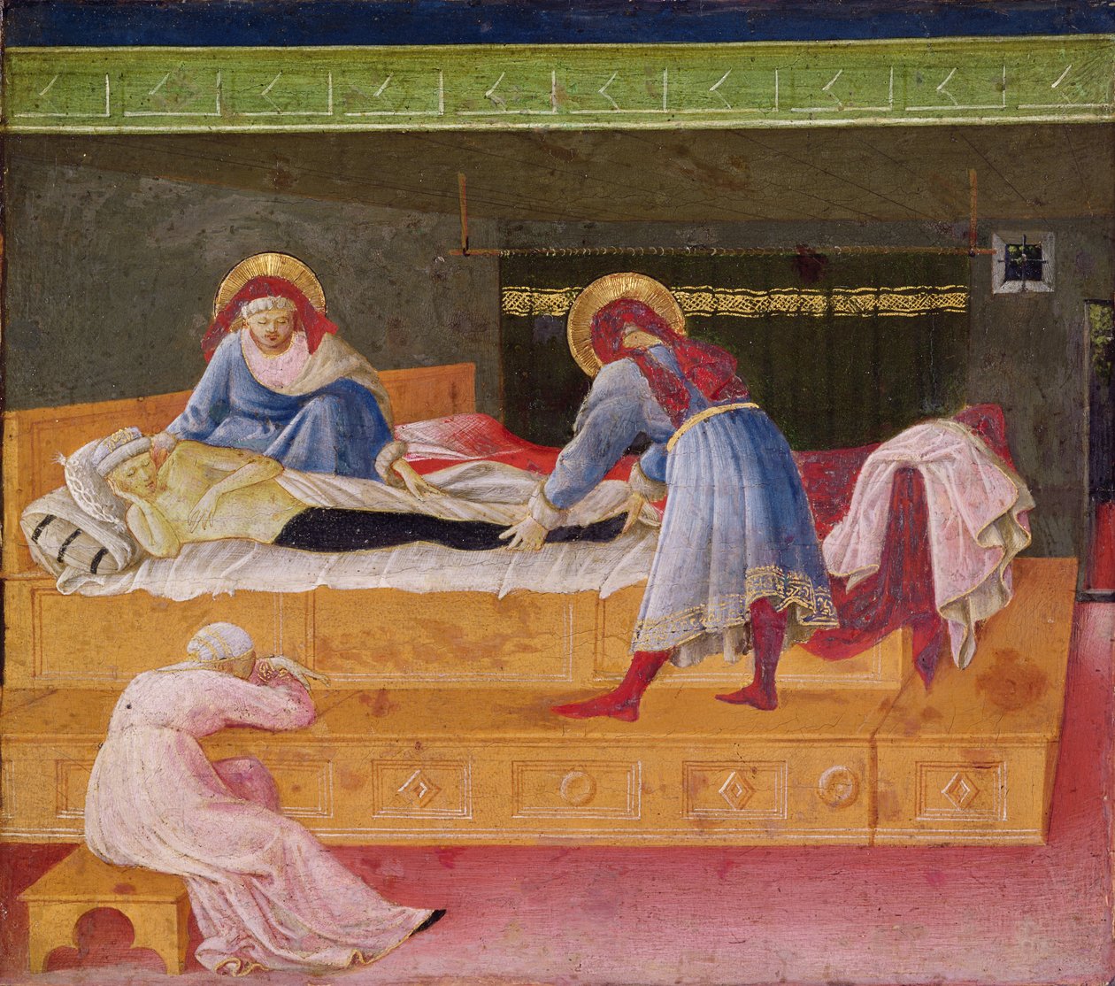 Heilige Cosmas und Damian heilen Justin, 1445 von Fra Angelico