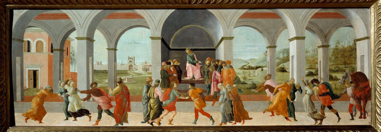 Drei Szenen aus der Geschichte Virginias von Fra Filippo Lippi
