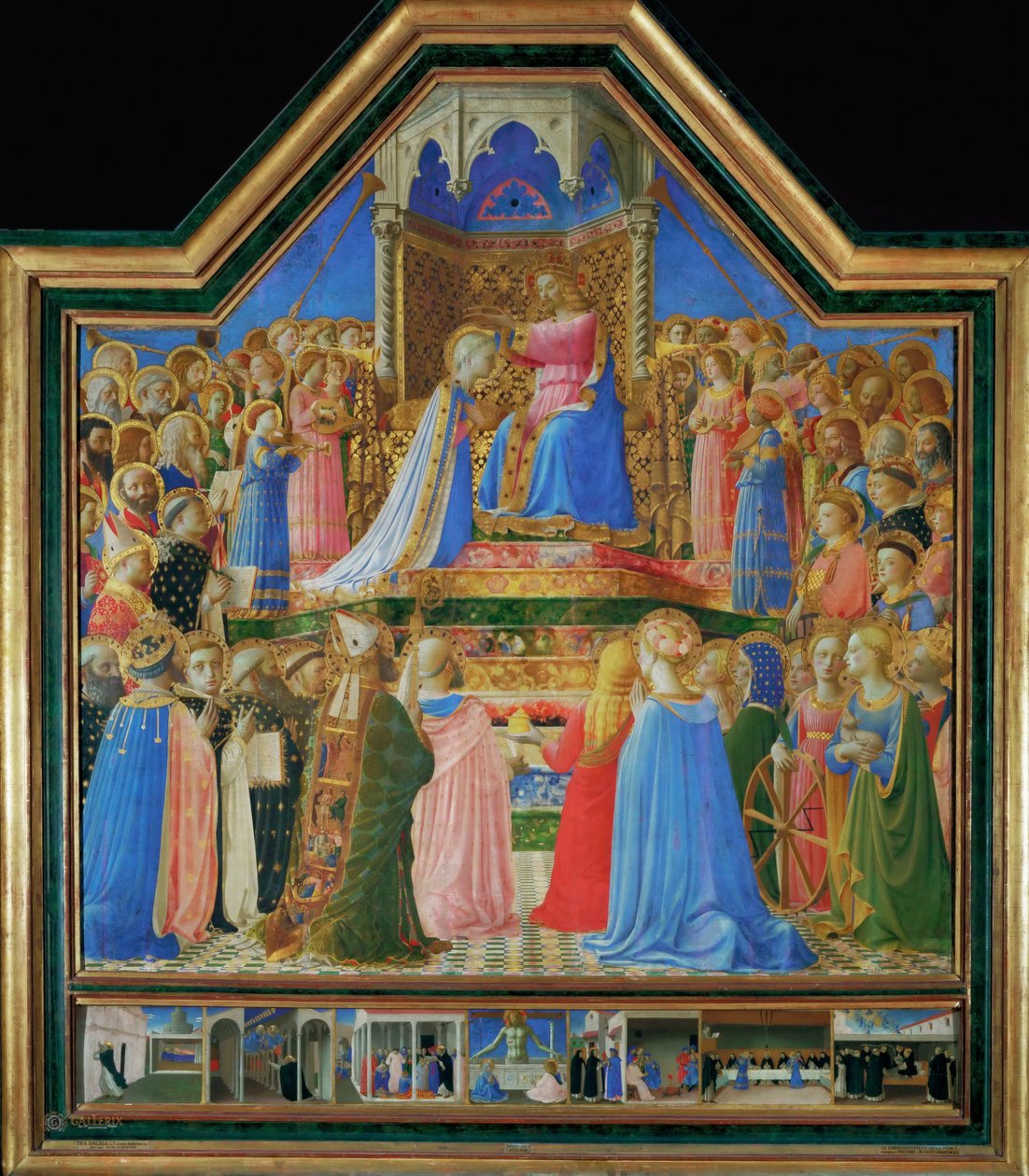 Die Krönung der Jungfrau, ca. 1430 von Fra Giovanni Angelico da Fiesole