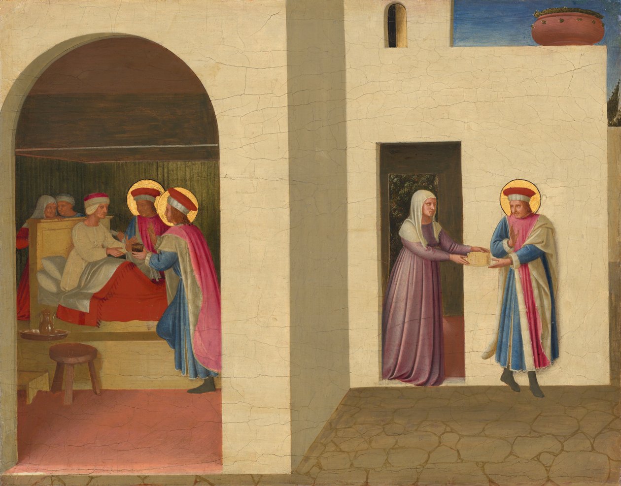 Die Heilung der Palladia durch die Heiligen Cosmas und Damian, c.1438-1440 von Fra & Lippi F (c.1406-69) Angelico