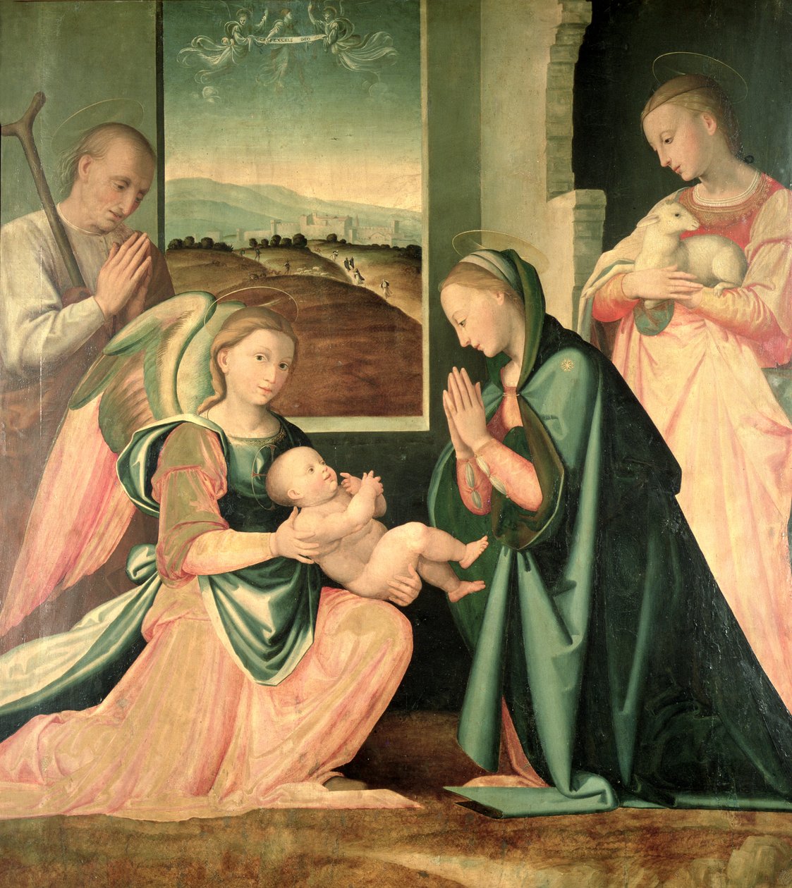 Die Heilige Familie mit St. Agnes von Fra da Pistoia Paolino