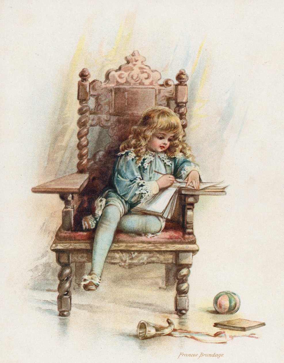 König Edward VI. führt sein Tagebuch von Frances Brundage