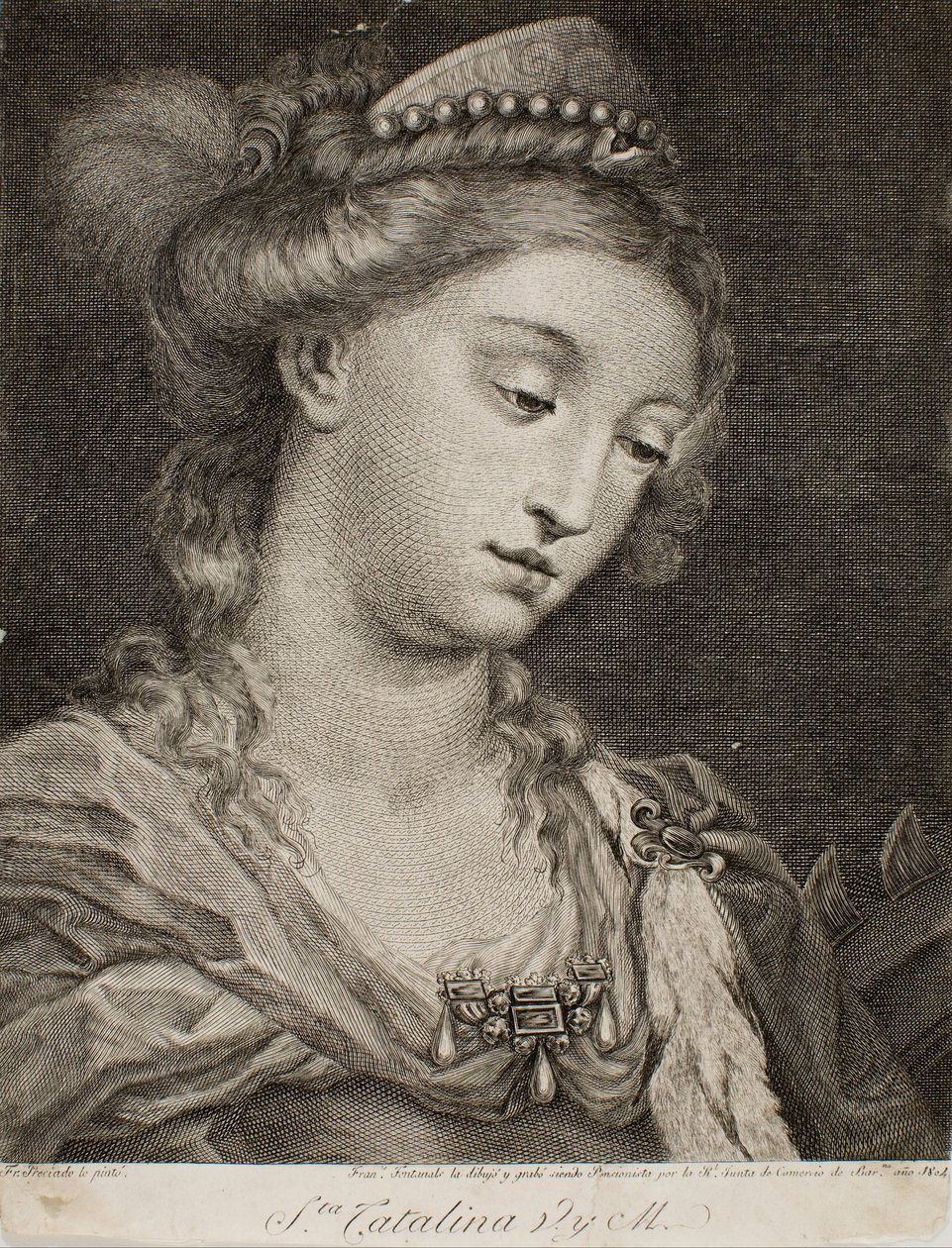Heilige Katharina von Alexandria von Francesc Fontanals