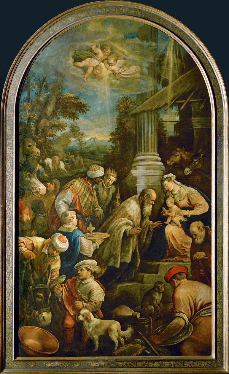 Die Anbetung der Könige von Francesco (1549-92) Bassano