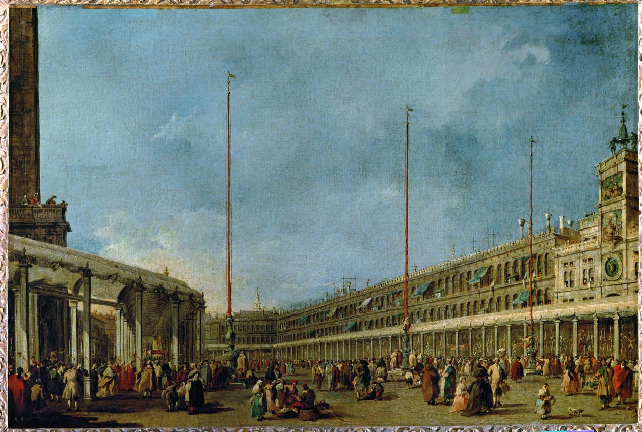 Der Doge von Venedig folgt der Prozession des Corpus Domini von Francesco (circle of) Guardi