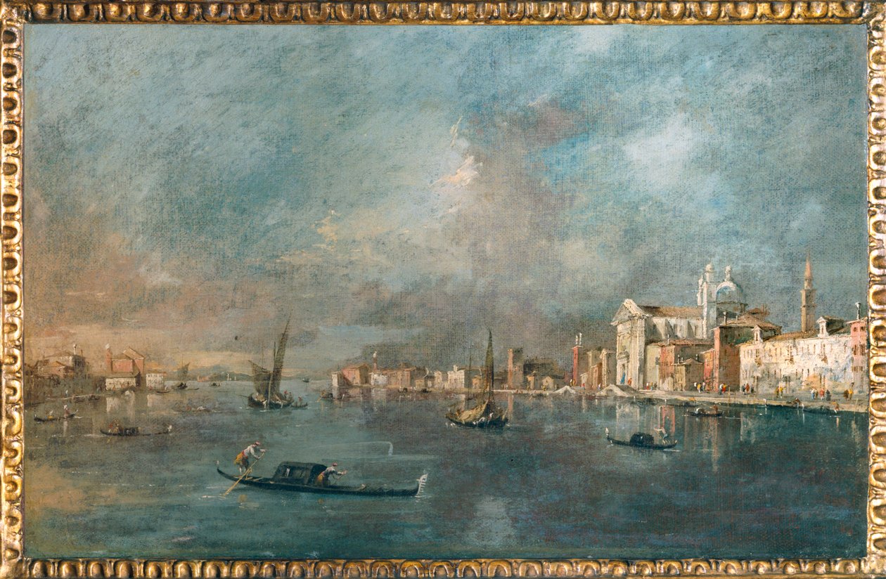 Blick auf den Giudecca-Kanal und die Zattere von Francesco (circle of) Guardi