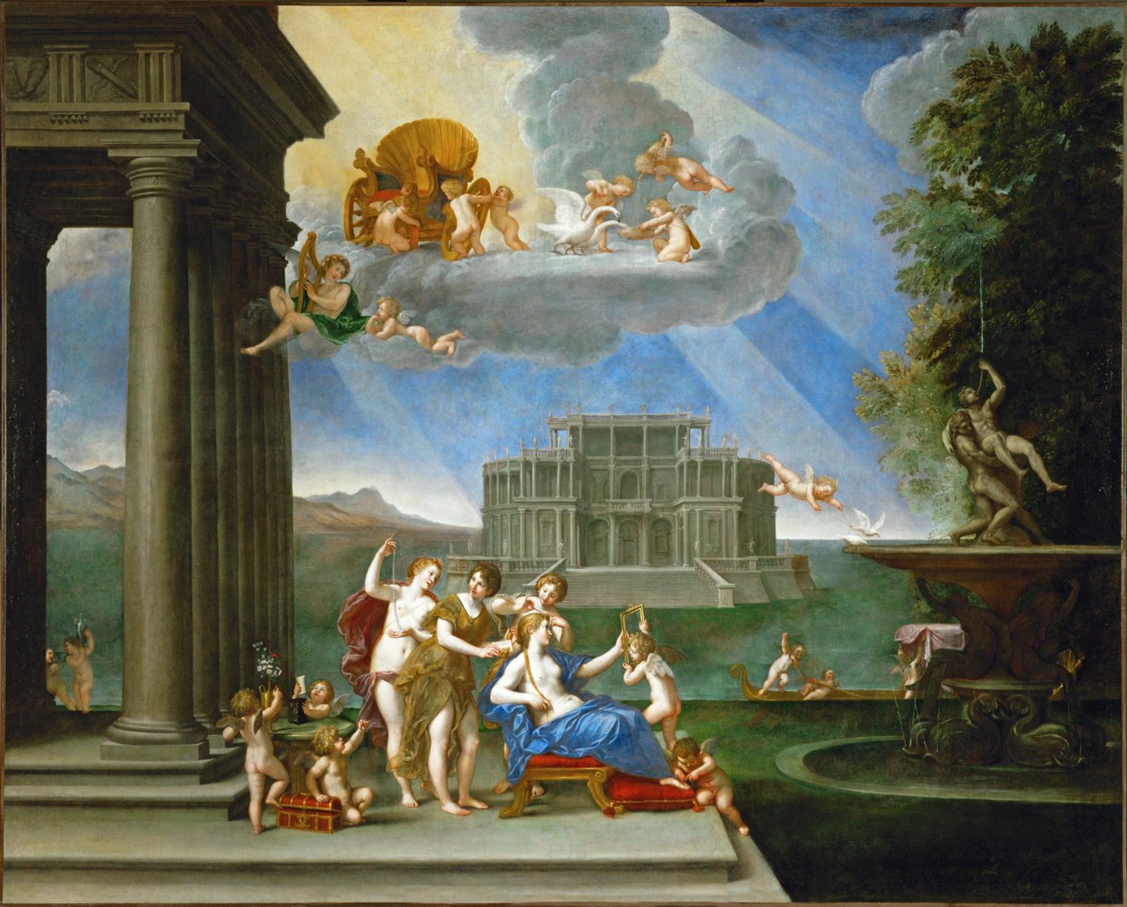 La toilette de Venus von Francesco Albani