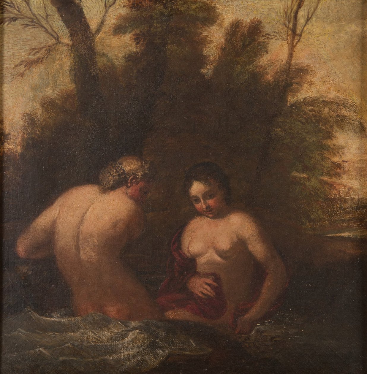 Zwei badende Nymphen von Francesco Albani