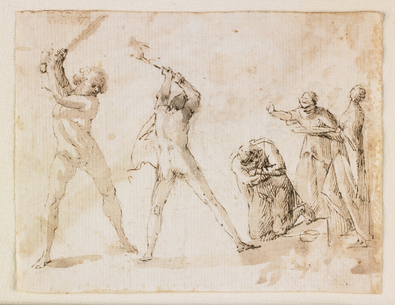 Martyrium des Heiligen Johannes des Täufers von Francesco Allegrini