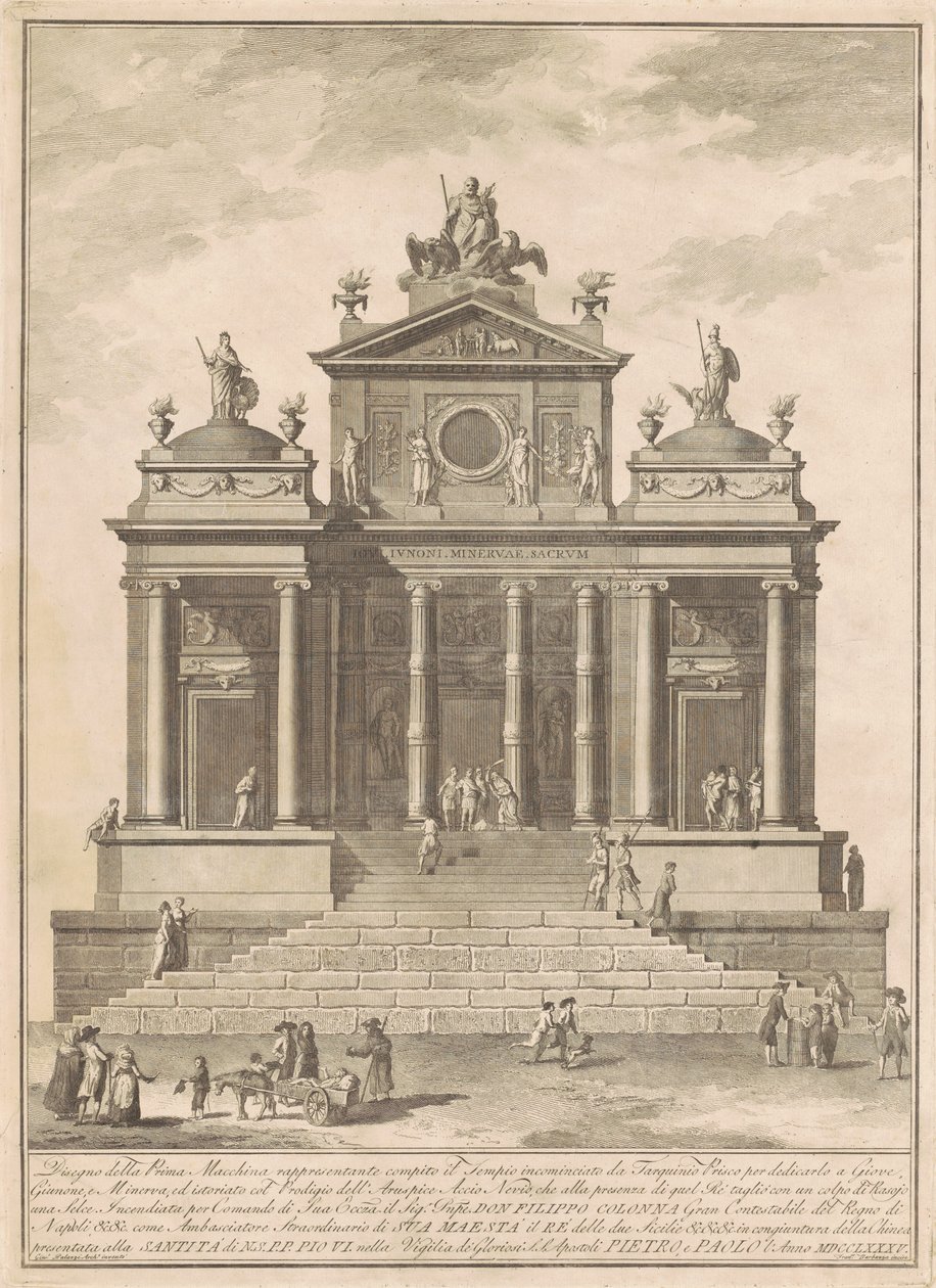 Die Prima Macchina für die Chinea von 1785 von Francesco Barbazza