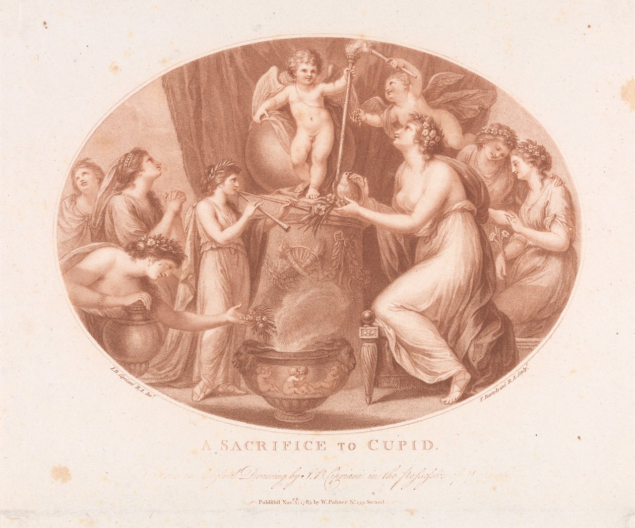 Ein Opfer für Amor von Francesco Bartolozzi