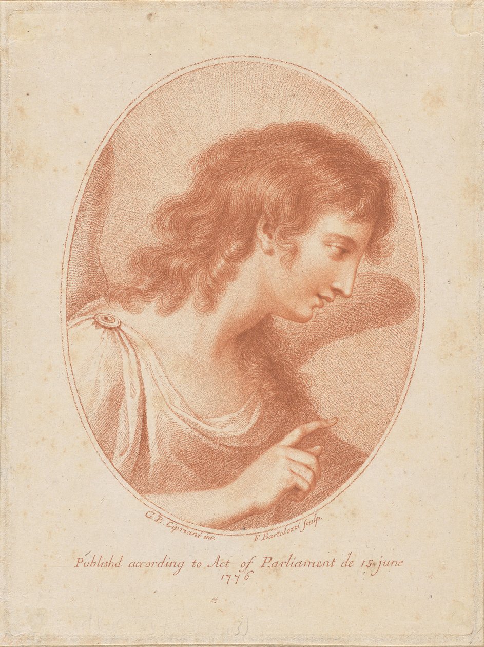Gestikulierender Engel von Francesco Bartolozzi