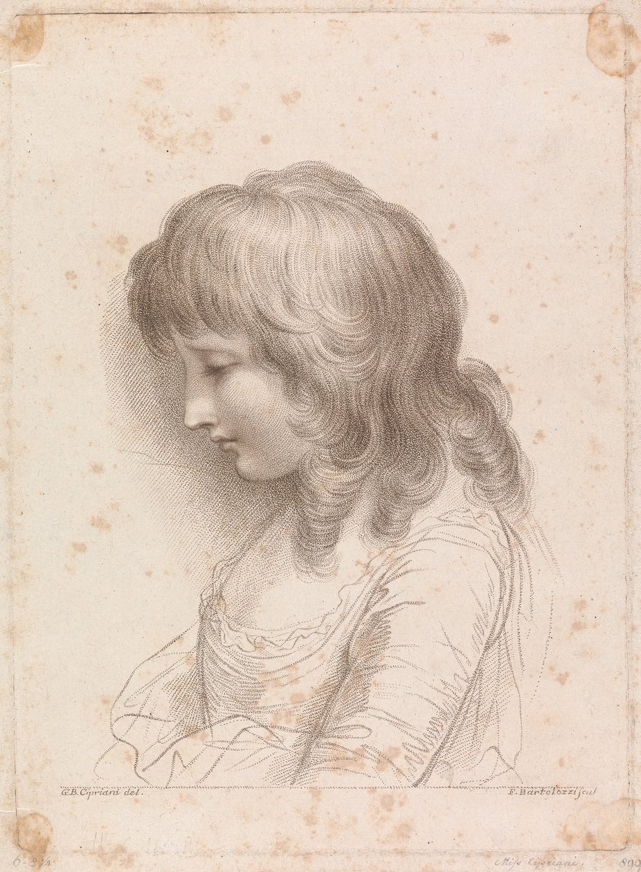 Ciprianis Tochter von Francesco Bartolozzi