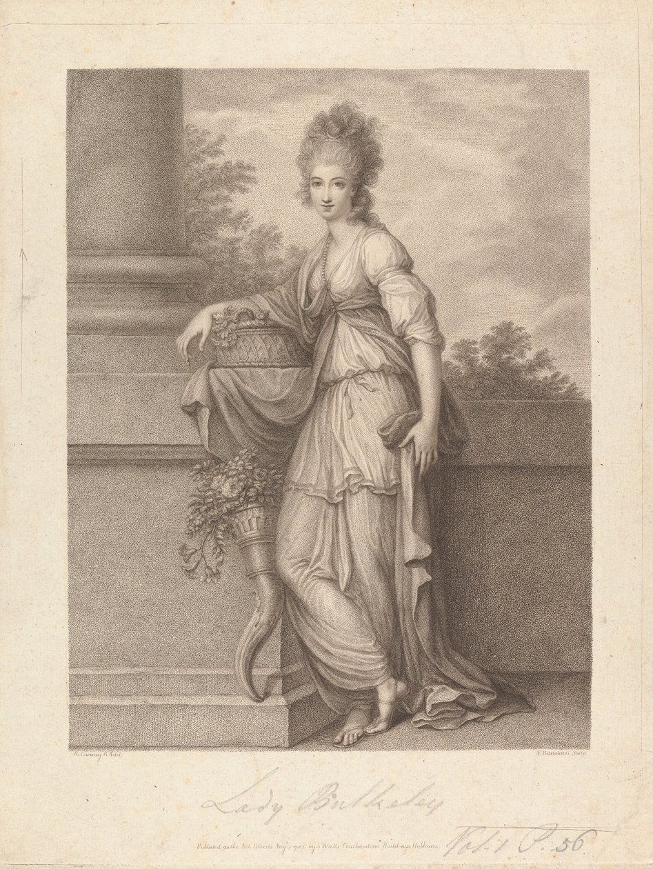 Lady Elizabeth Harriet Bulkeley (geb. Warren) von Francesco Bartolozzi