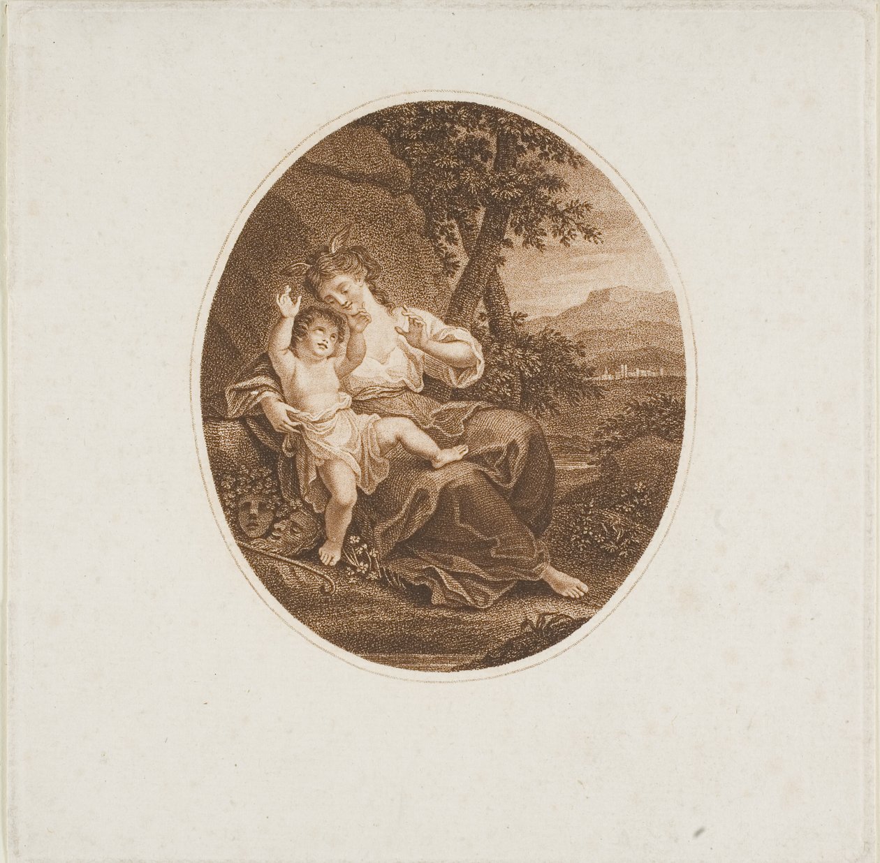 Sappho hört der Liebe zu von Francesco Bartolozzi