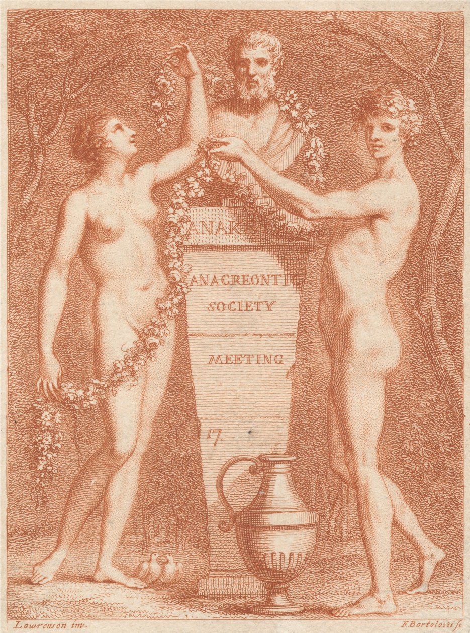 Eintrittskarte: Anacreontic Society Meeting von Francesco Bartolozzi