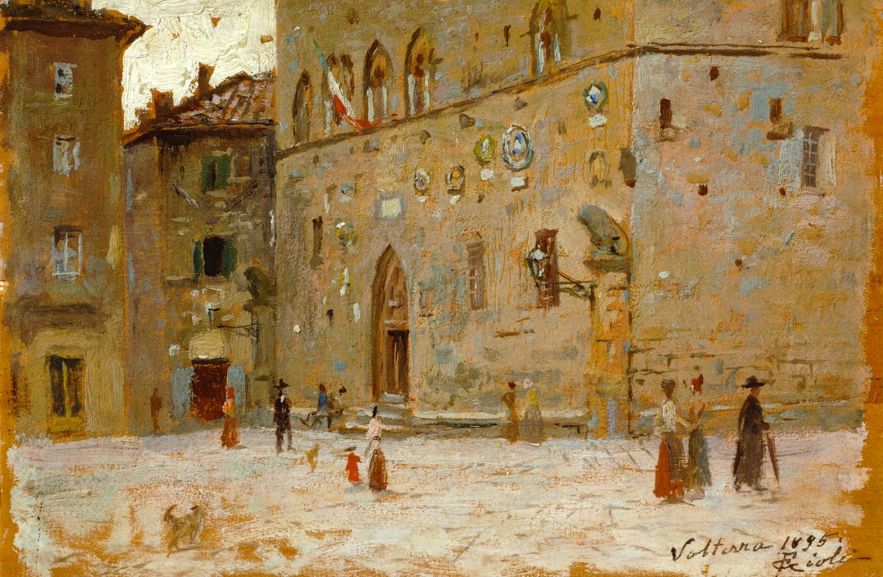 Platz in Volterra von Francesco Gioli