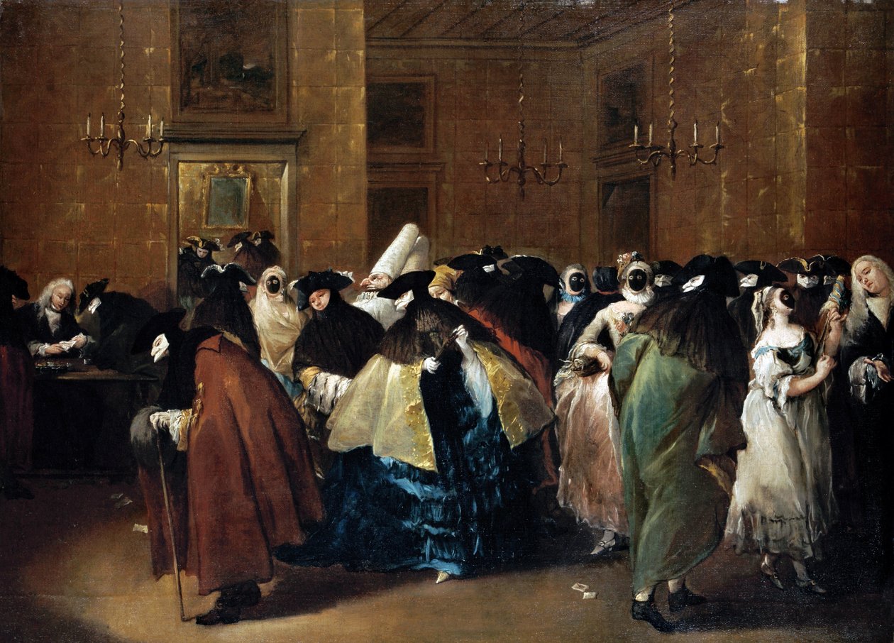 Casino (Il ridotto) in Venedig von Francesco Guardi