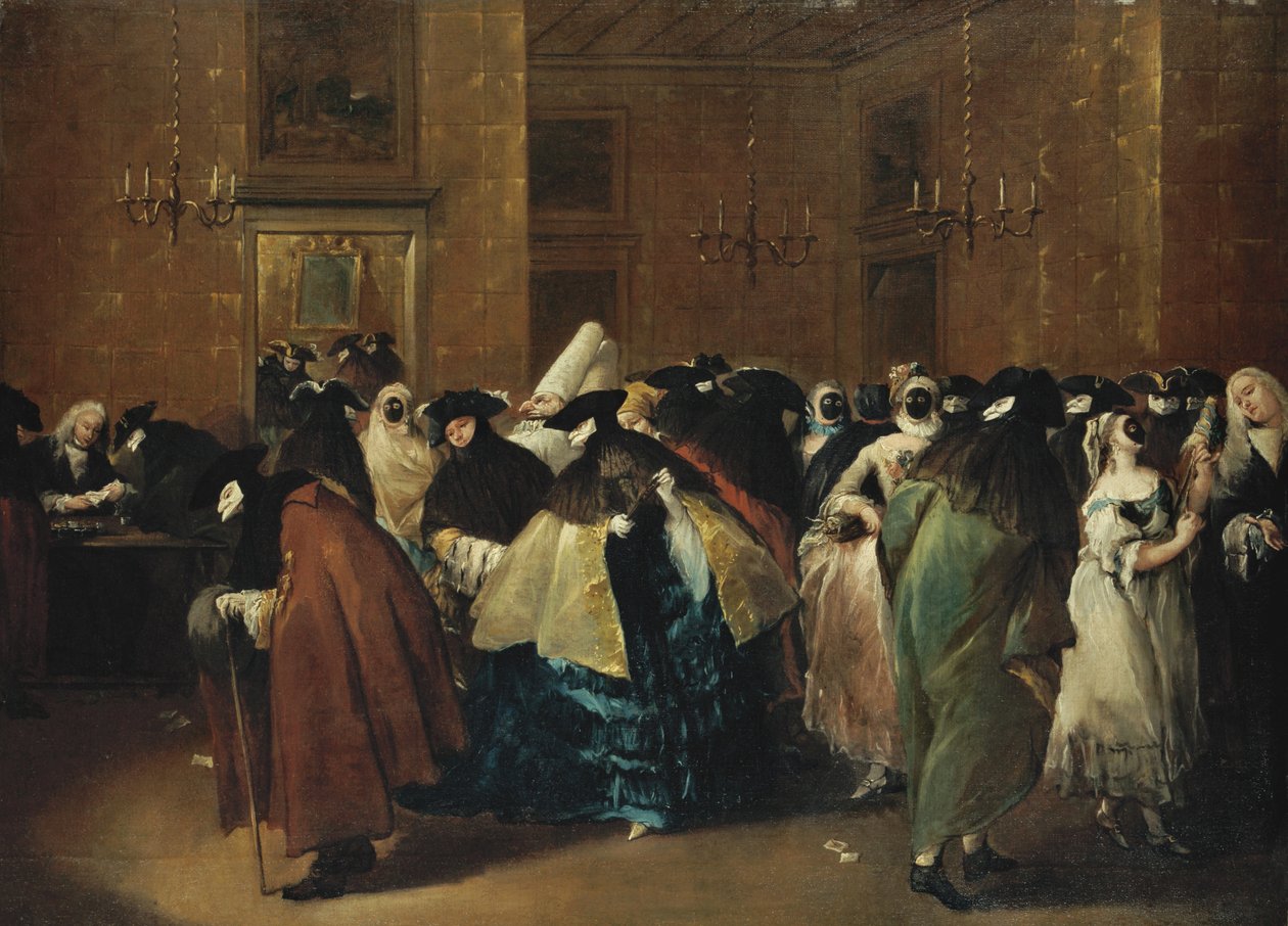 Casino Il ridotto in Venedig von Francesco Guardi