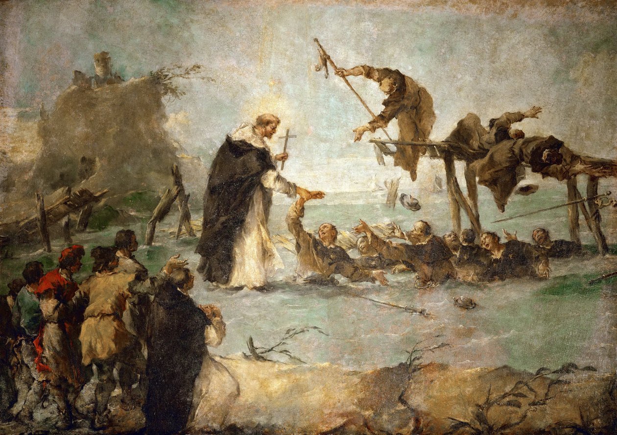 Das Wunder eines dominikanischen Heiligen von Francesco Guardi