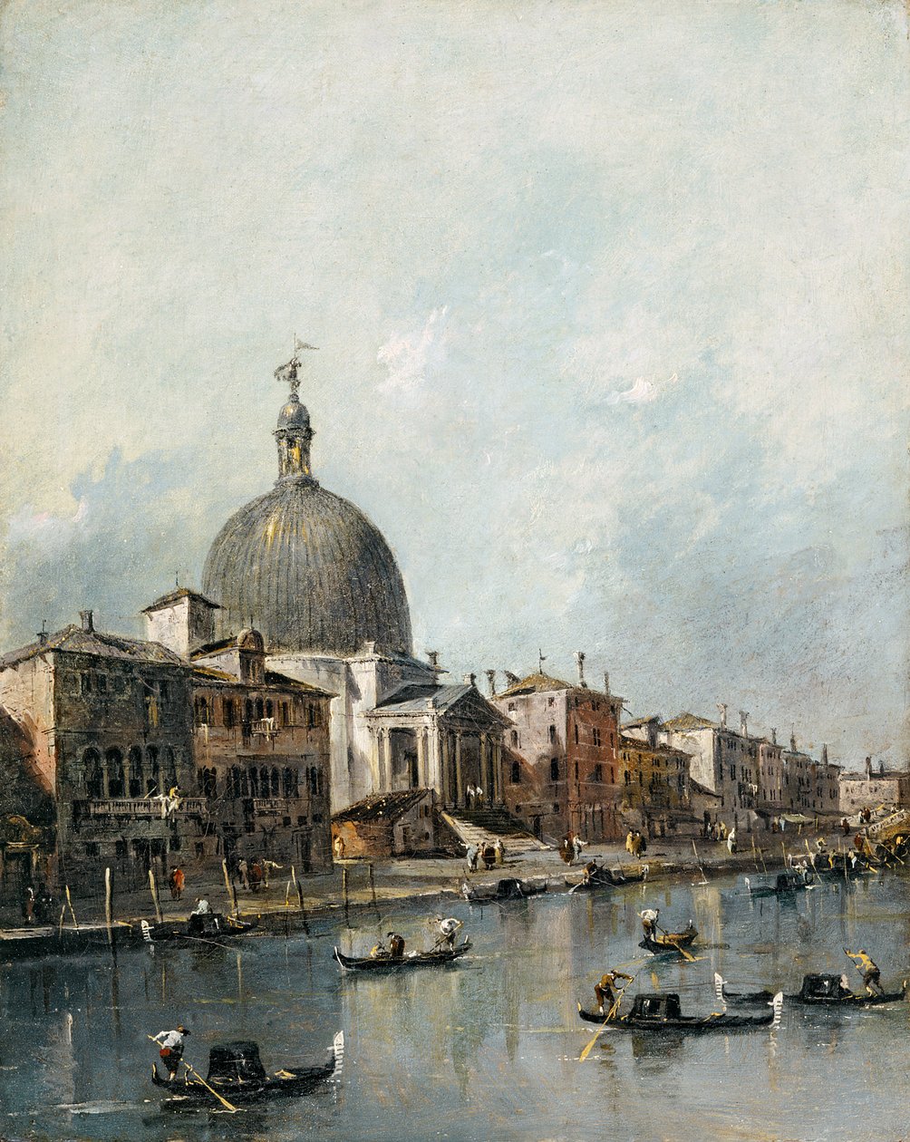 Die Kirche San Simeone Piccolo am Canal Grande, Venedig von Francesco Guardi