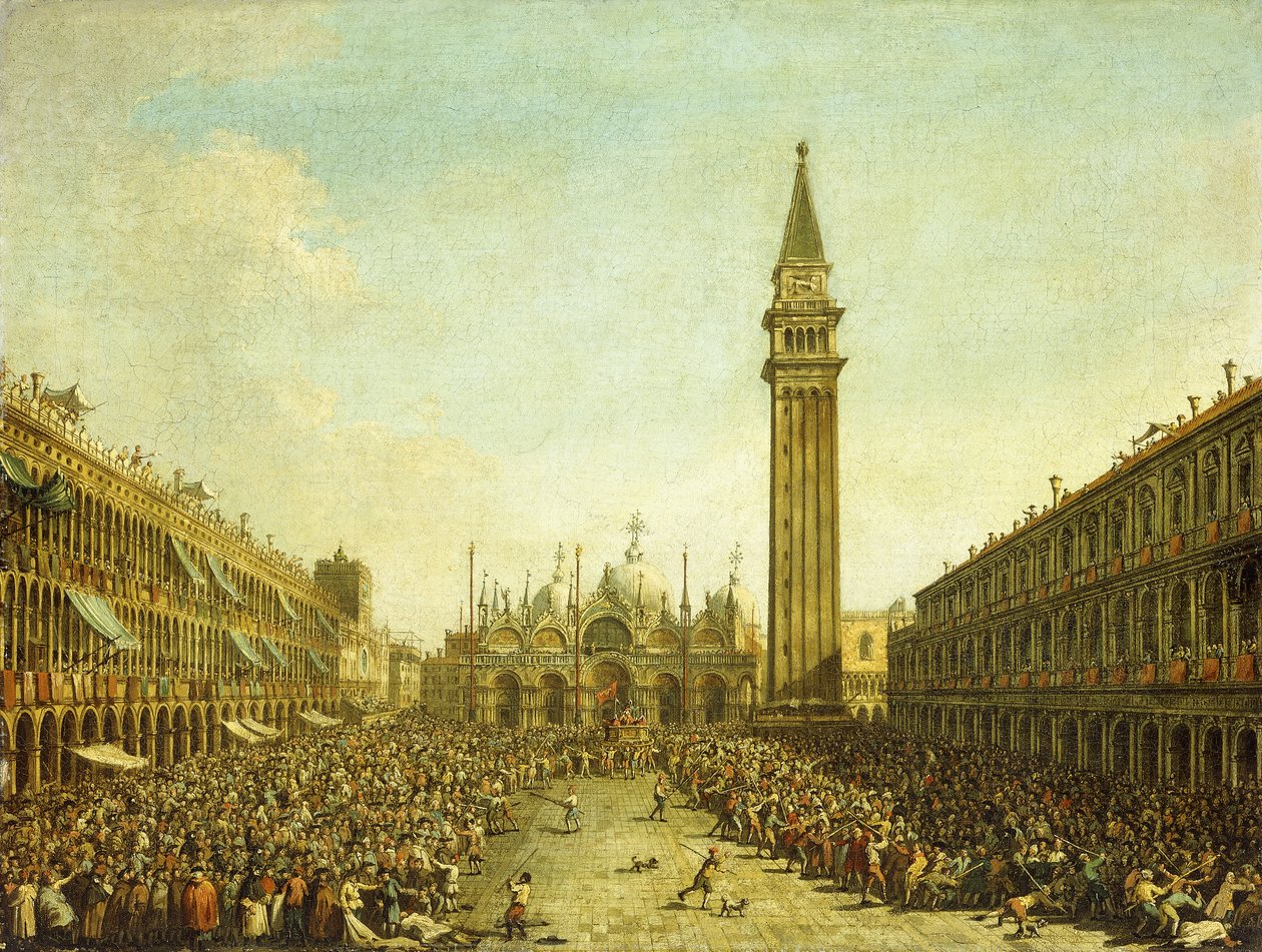 Die Piazza San Marco am Krönungstag des Dogen von Francesco Guardi