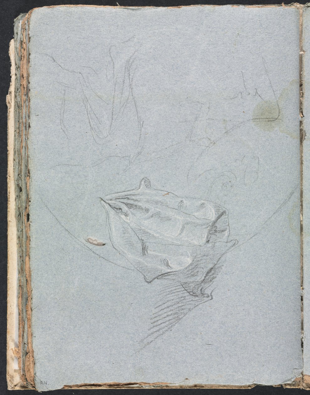 Verona Skizzenbuch: Draperiestudie Seite 84, 1760 von Francesco Lorenzi