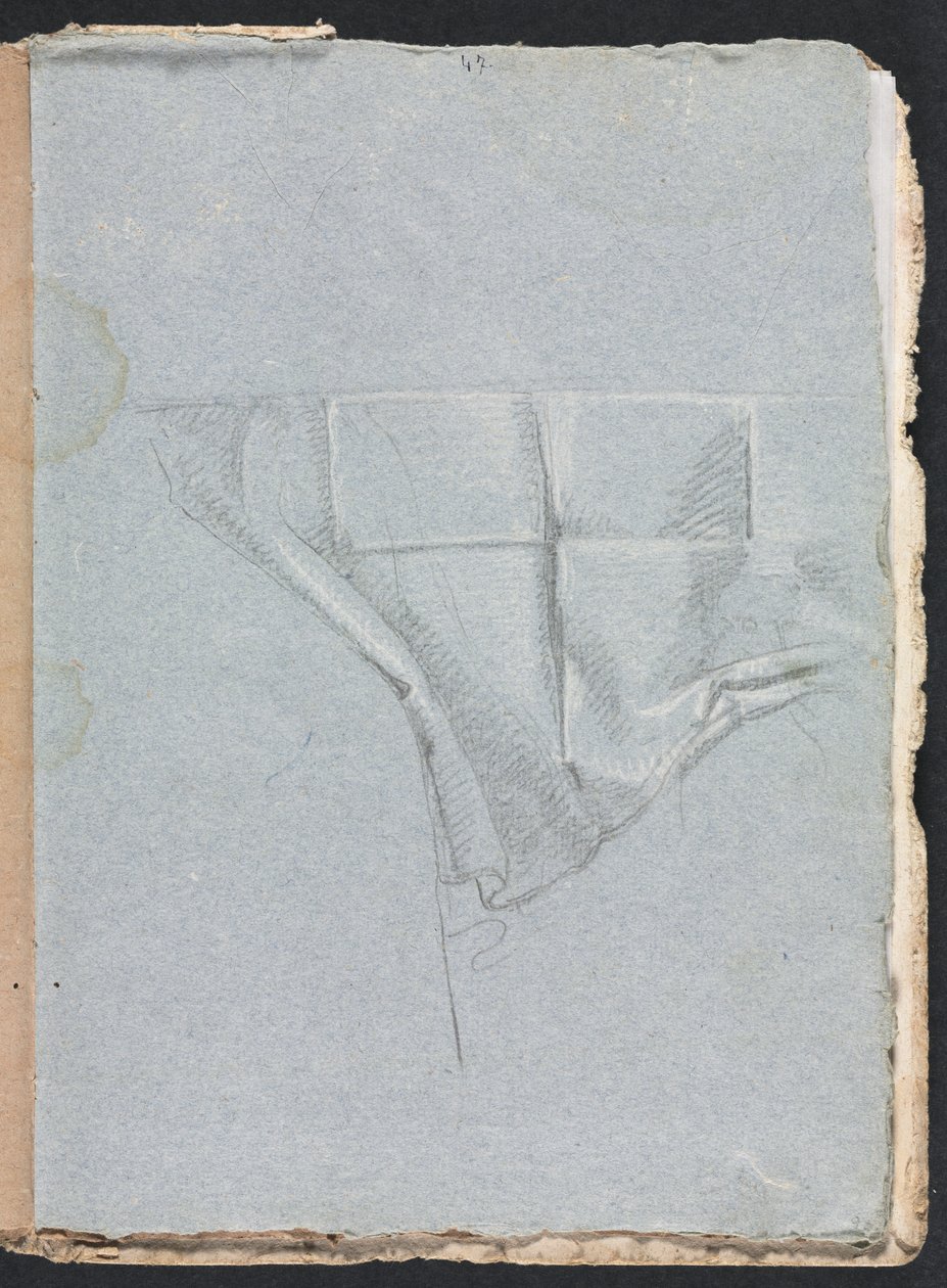 Verona-Skizzenbuch: Draperiestudie Seite 93 von Francesco Lorenzi