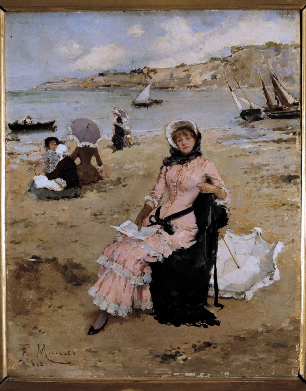 Am Strand von Francesco Miralles Galaup