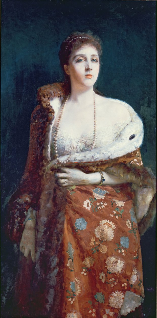 Porträt der Herzogin von Fondi von Francesco Paolo Michetti