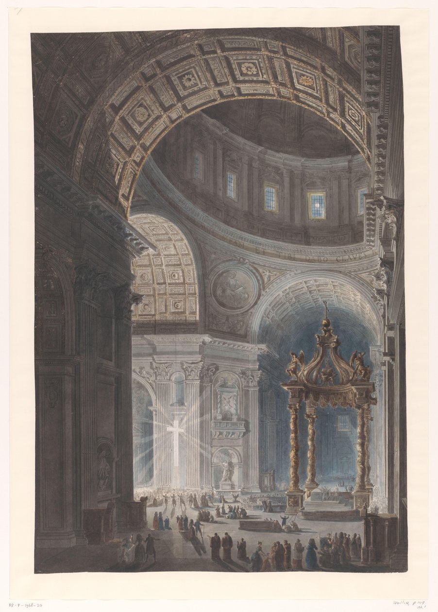 Beleuchtung des Heiligen Kreuzes in St. Peter von Francesco Piranesi