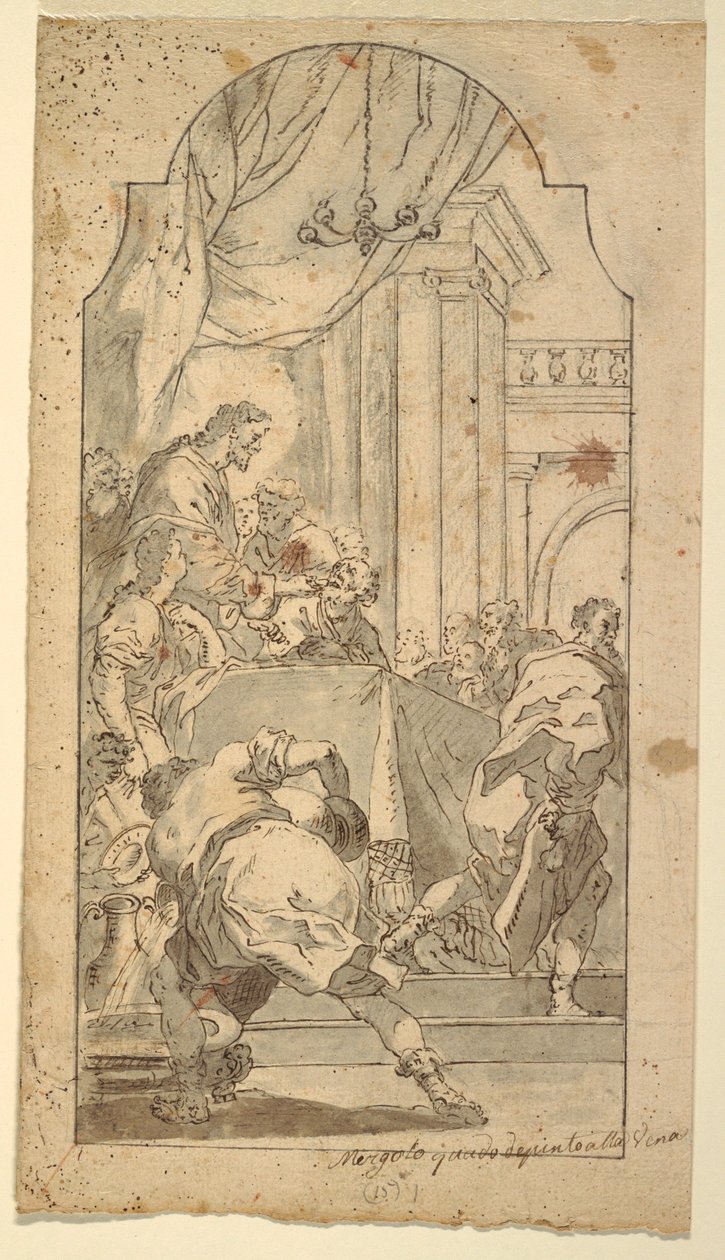 Das Letzte Abendmahl, 1746–86 von Francesco Saverio Mergolo