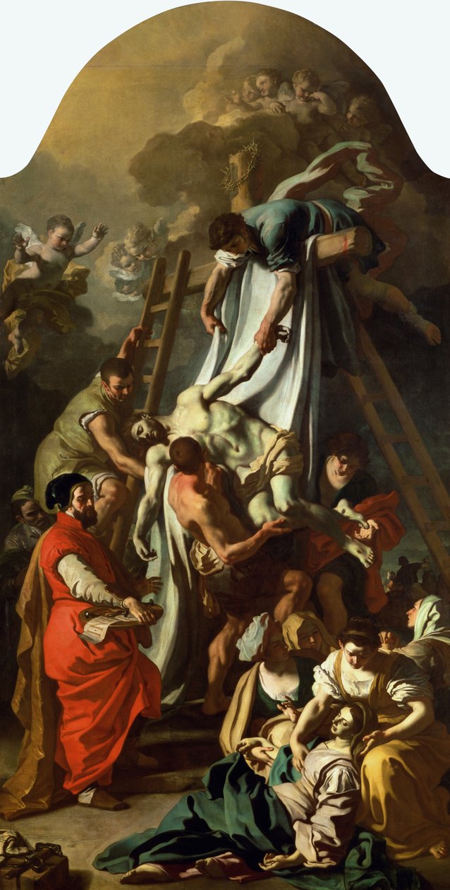 Die Kreuzabnahme, 1729 von Francesco Solimena: Kunstdruck