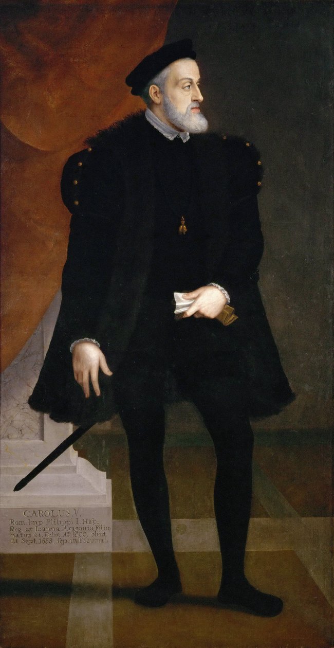Porträt des Kaisers Karl V. von Francesco Terzio