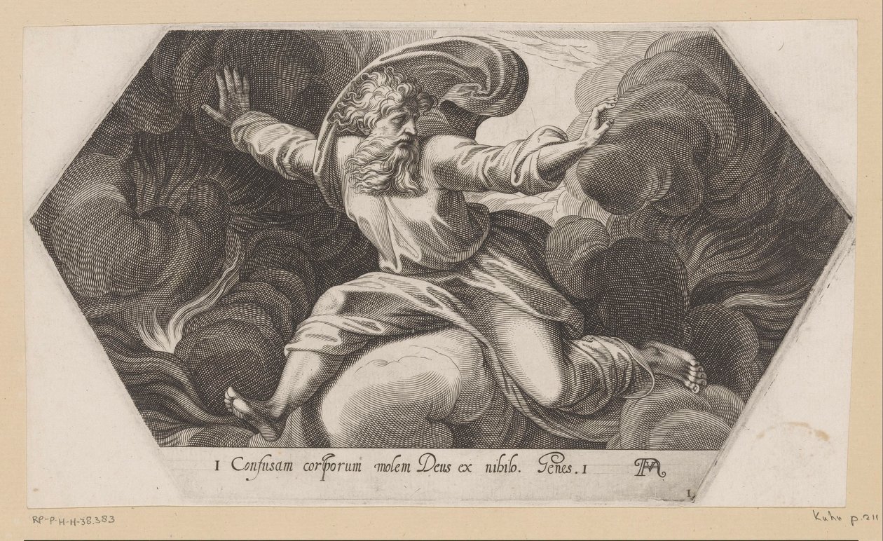Gott trennt das Licht von der Dunkelheit von Francesco Villamena