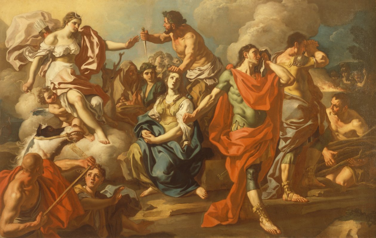 Das Opfer der Iphigenie von Francesco de Mura